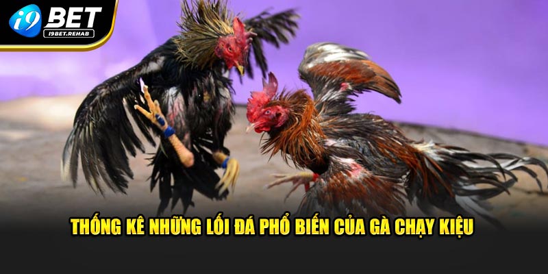 Thống kê những lối đá phổ biến của gà chạy kiệu